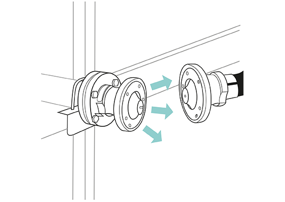 NGX breakaway coupling separation